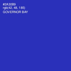 #2A30B9 - Governor Bay Color Image